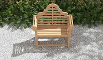 Gloucester Teak Lounge Garden Chair Overhead Perspective