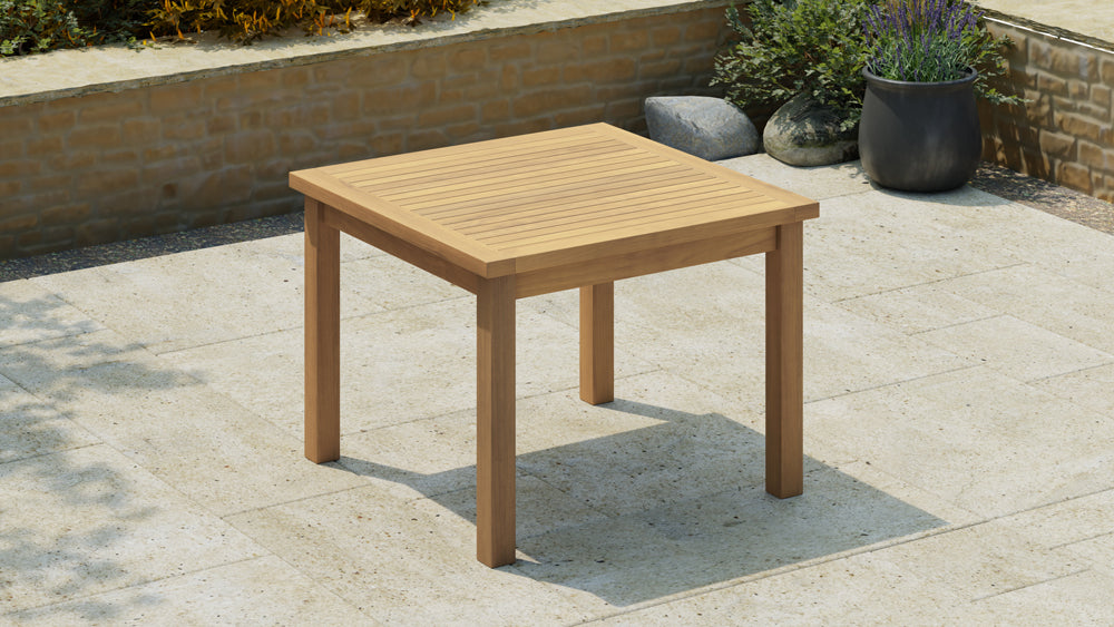 Square Garden Teak Table - available in sizes from 2 to 8 Seater