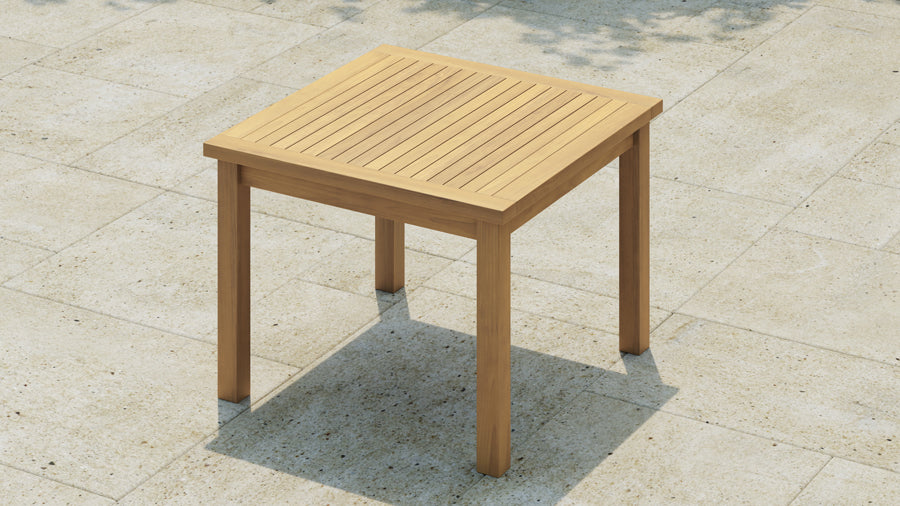 Square Garden Teak Table - available in sizes from 2 to 8 Seater