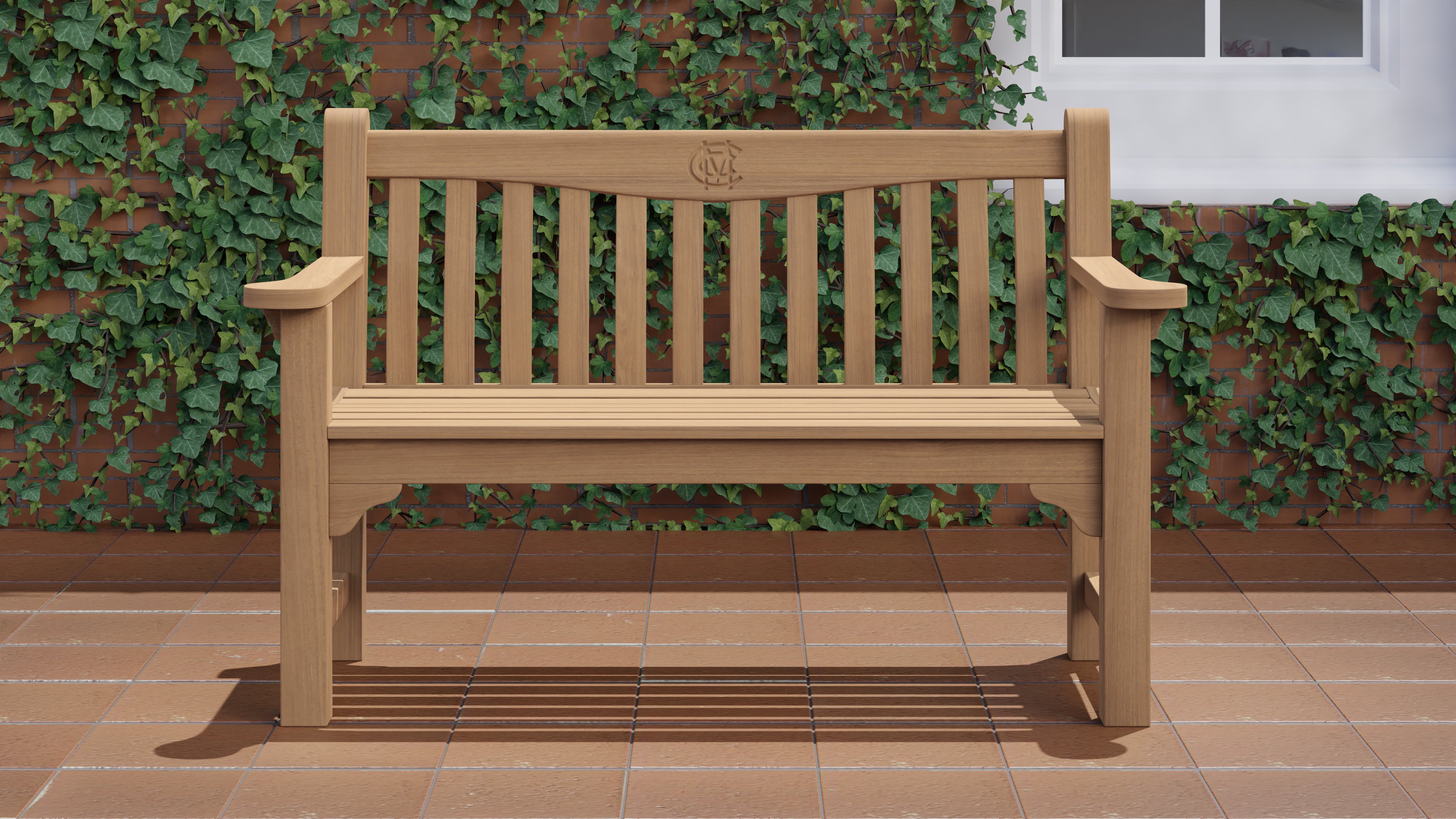 MCC Members Bench 130cm Front View