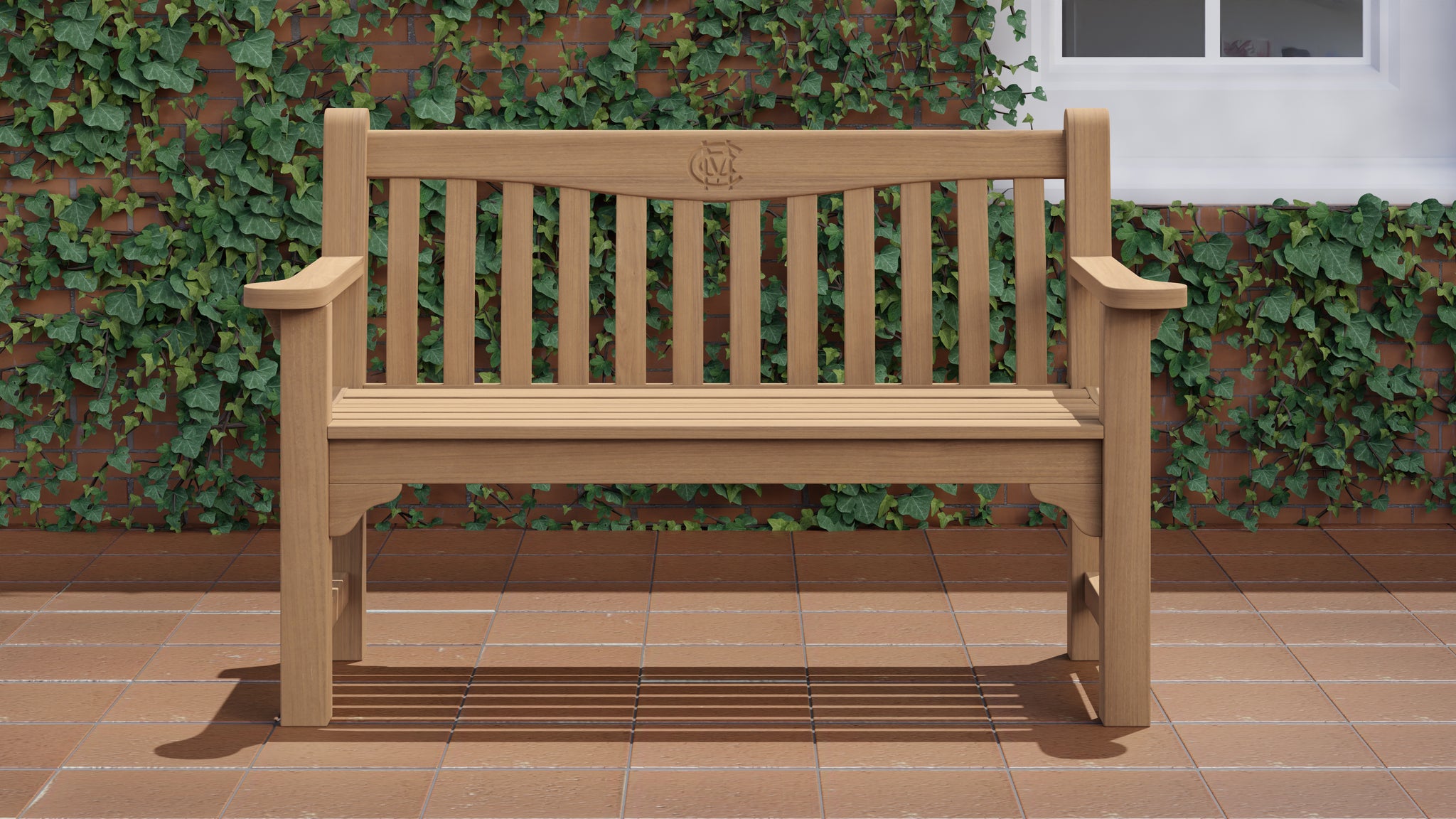 MCC Members Bench 130cm Front View
