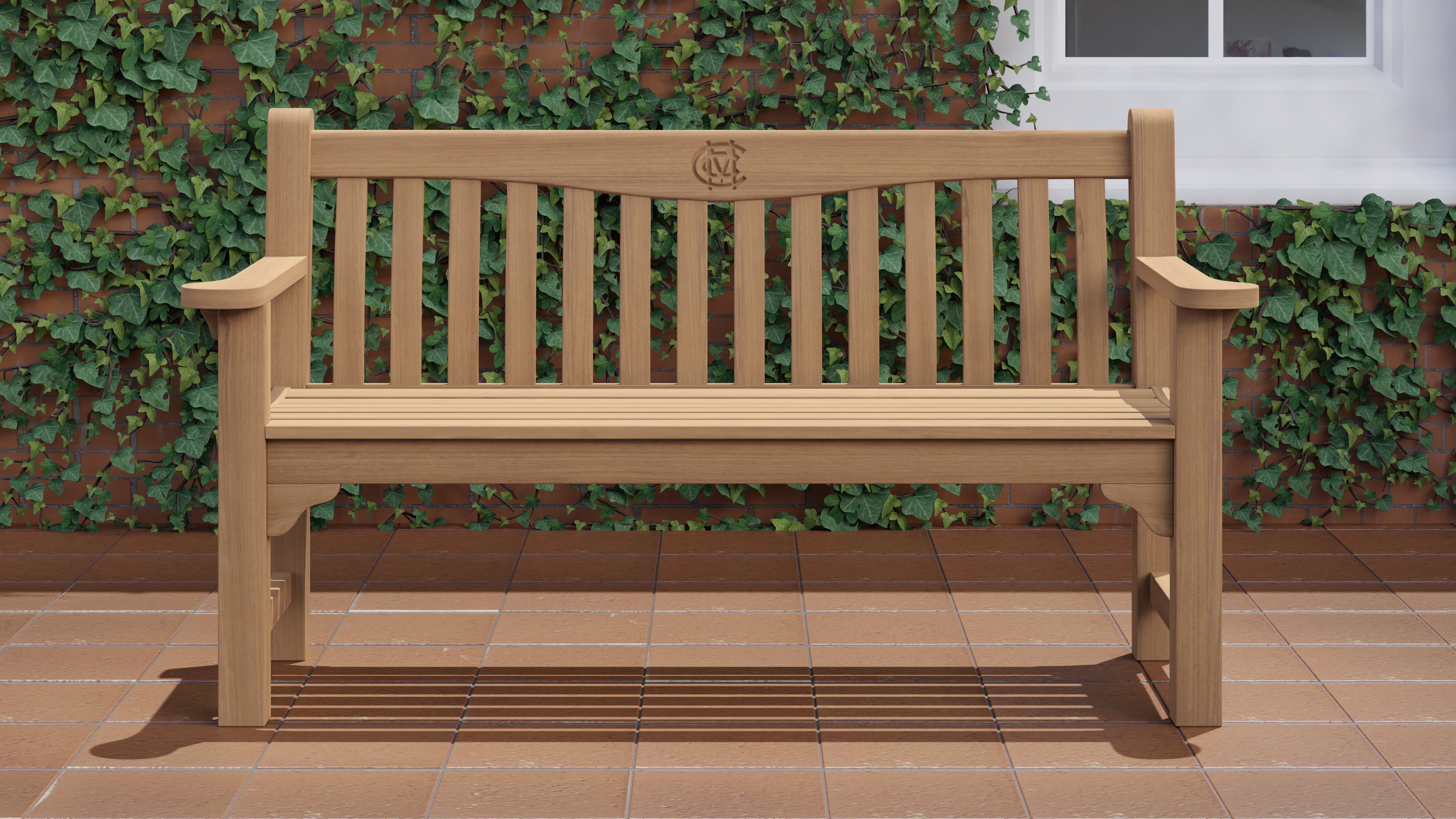 MCC Members Bench 150cm Front View