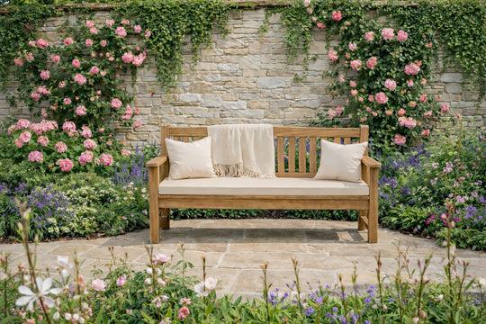 <p>Our <a href="https://chic-teak.co.uk/products/hereford-teak-garden-bench-2-seater" target="_blank" title="https://chic-teak.co.uk/products/hereford-teak-garden-bench-2-seater">Hereford Bench</a></p>