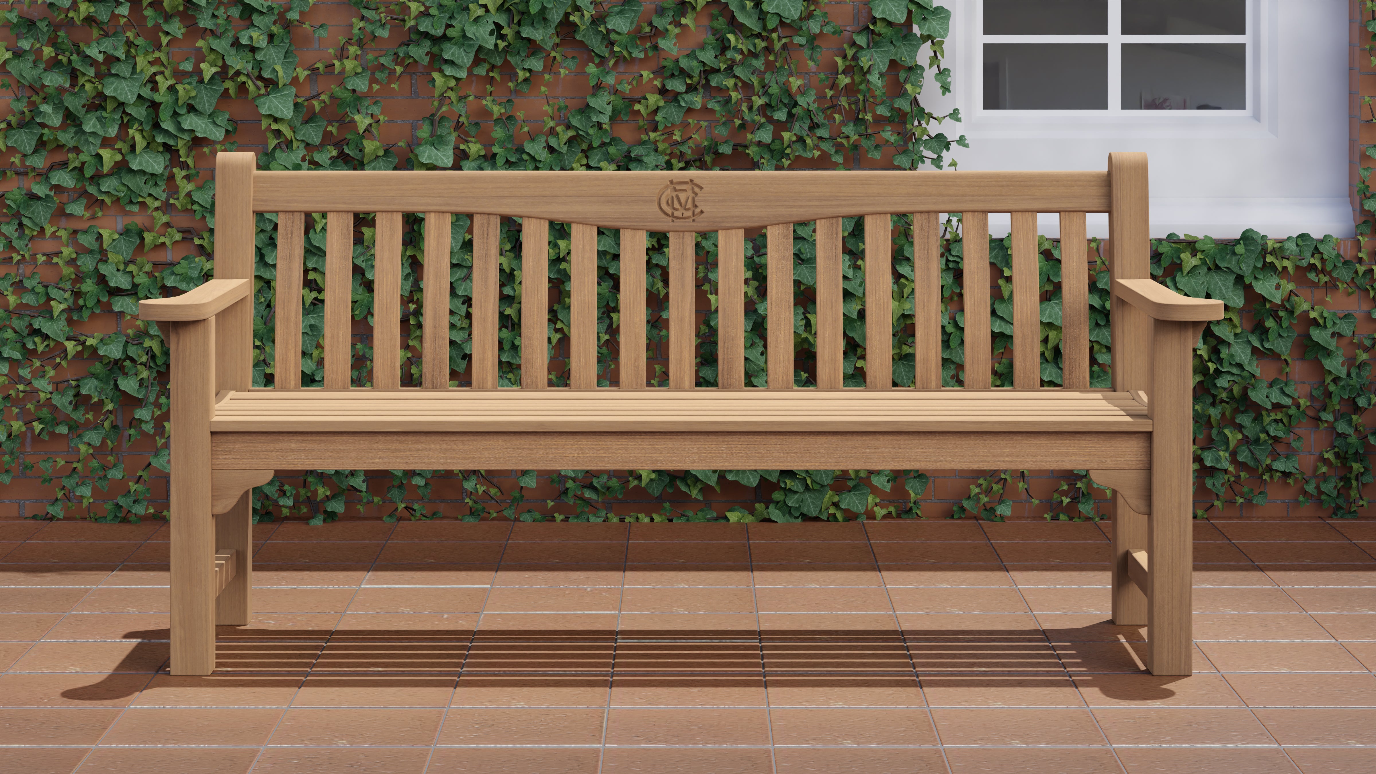 MCC Members Bench 180cm Front View