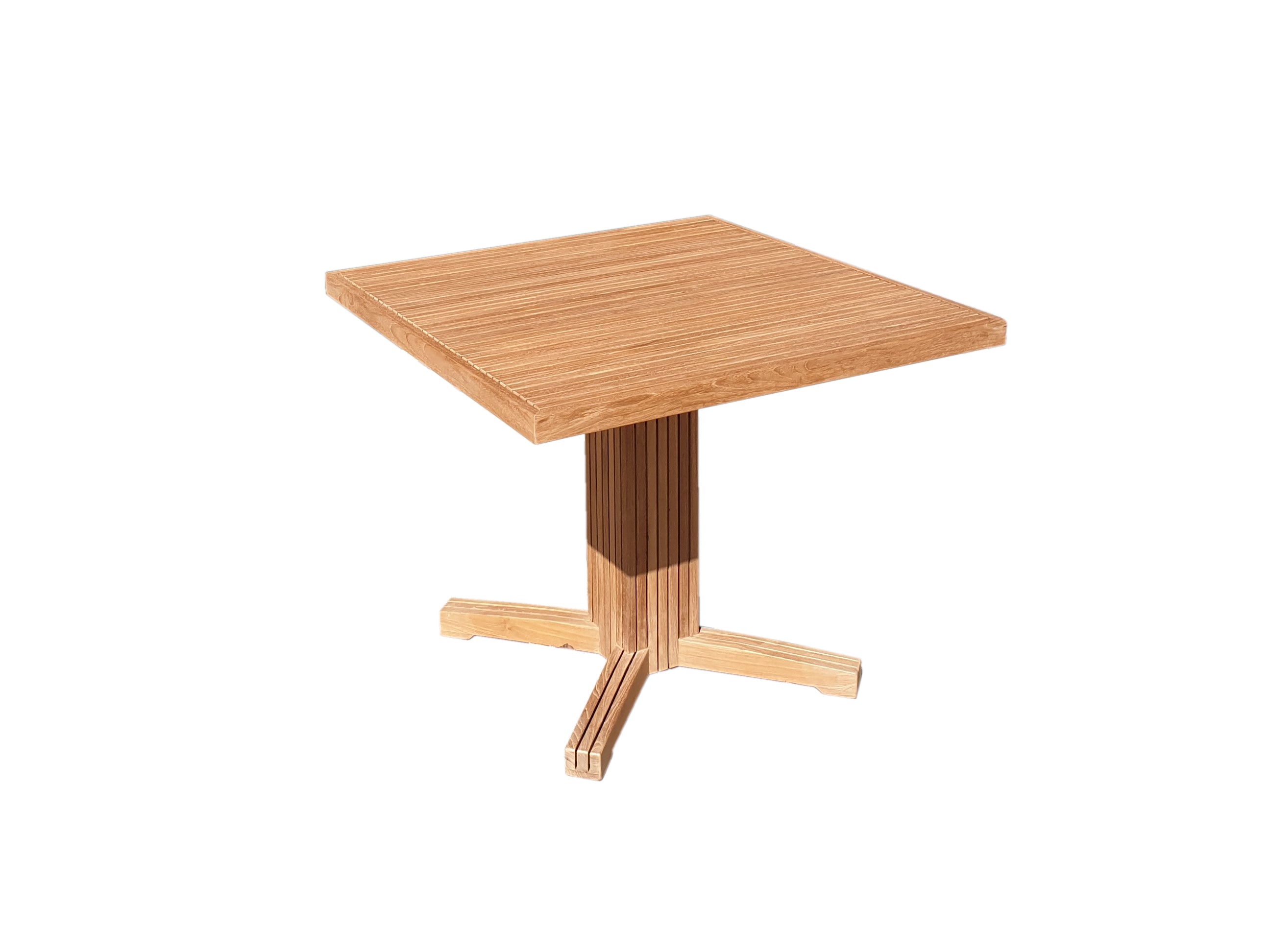 Mayfair Square Pedestal Table 90cm - no parasol hole