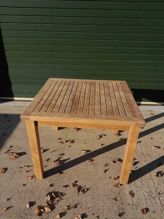 SALE - Square Garden Teak Table 100cm (4 Seater) 23001