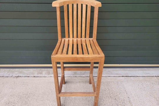 SALE - Winchester Teak Bar Chair - Without Arms - Discontinued style (23031)