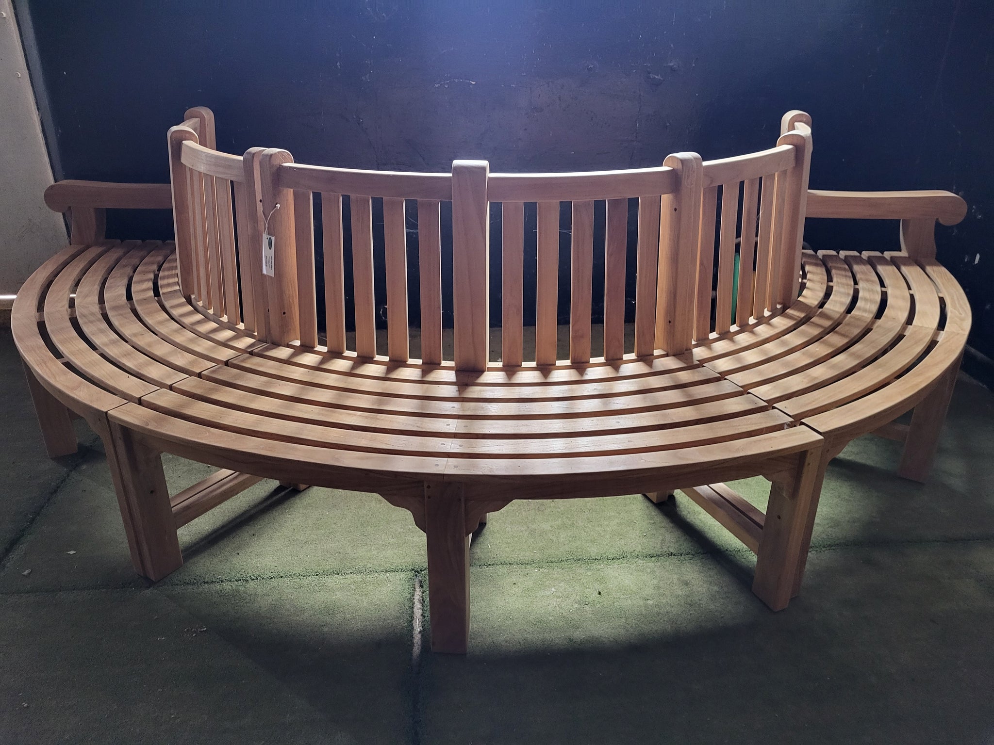 SALE - Semi-Circular Tree Bench with arms 193cm (23018-19)