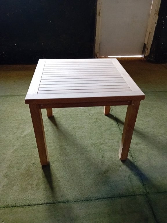 SALE - Fixed Square Garden Teak Table 90cm (2-4 Seater) 23049