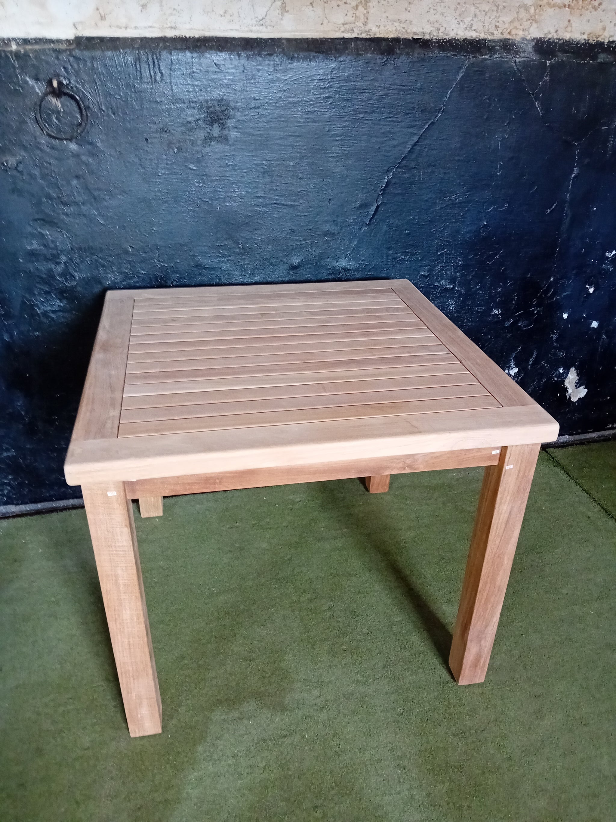 SALE - Fixed Square Garden Teak Table 90cm (2-4 Seater) 23049
