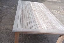 SALE - Garden Teak Rectangular Table 120 x 240cm with parasol hole (23075)