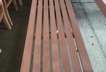 Chic Teak backless garden bench - upper view