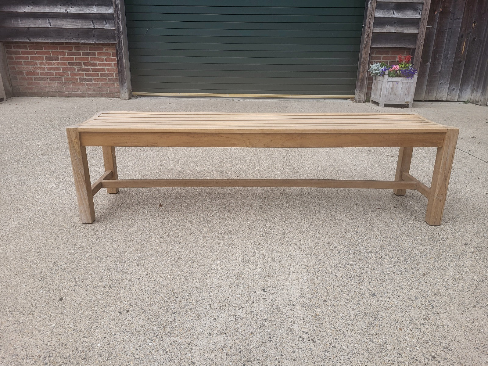 Chic Teak backless garden bench