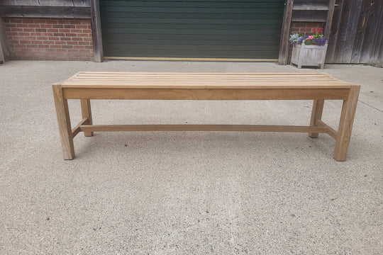 Chic Teak backless garden bench