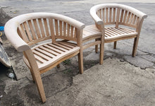 Chic Teak couples chair with adjoining table