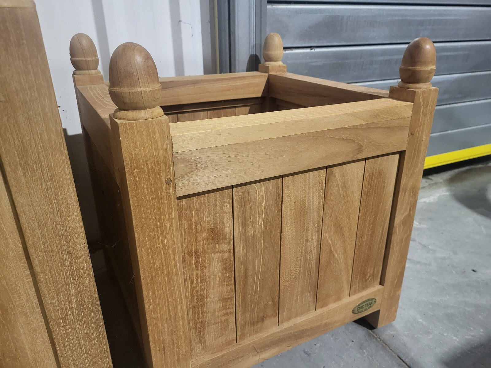 SALE - Square Teak Planter 55cm without Liner (26006)