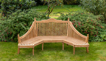 Chic Teak curved bench