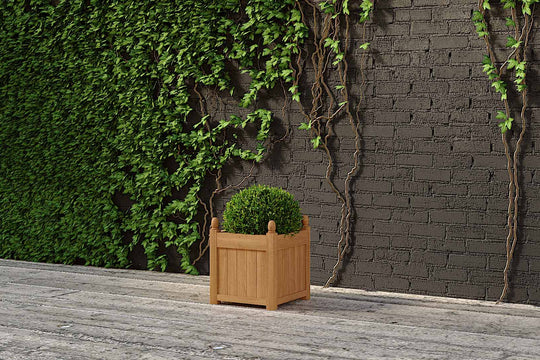 Teak Small Square Planter 45 x 45cm 