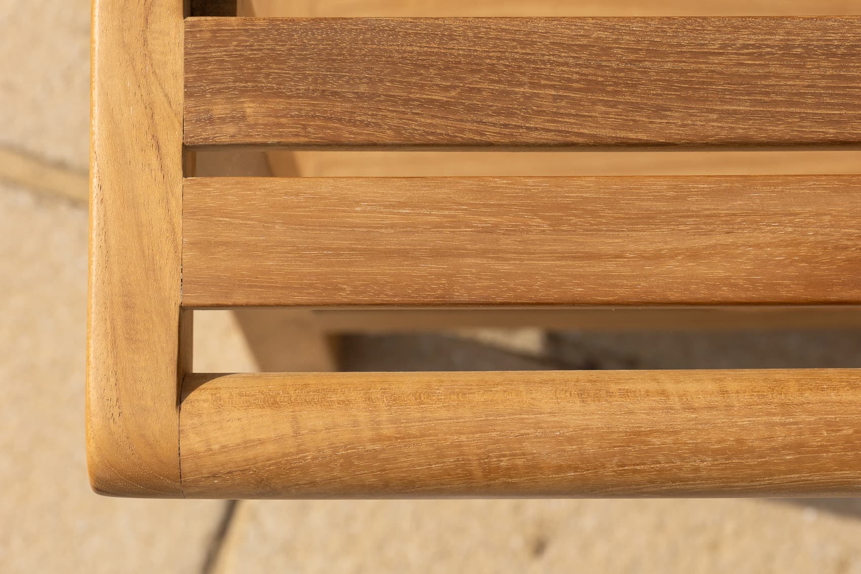 Rectangular Teak Shower / Garden Stool without Shelf