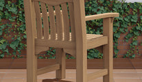 Teak MCC Members Chair Rear View