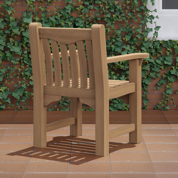 Teak MCC Members Chair Rear View