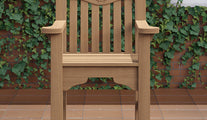 Teak MCC Members Chair Front View