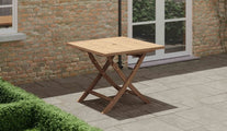 90 x 90xm Square Folding Table Side View