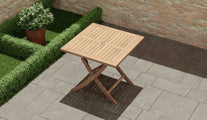 90 x 90xm Square Folding Table Overhead Perspective