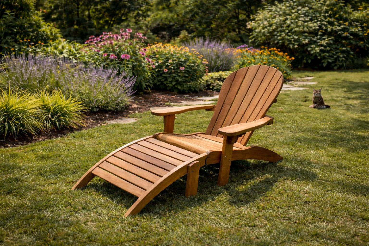 Adirondack Lounger in Garden