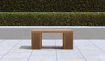 100cm Mayfair Teak Garden Bench Front View