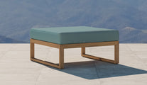 Buckingham footstool with Sky cushion