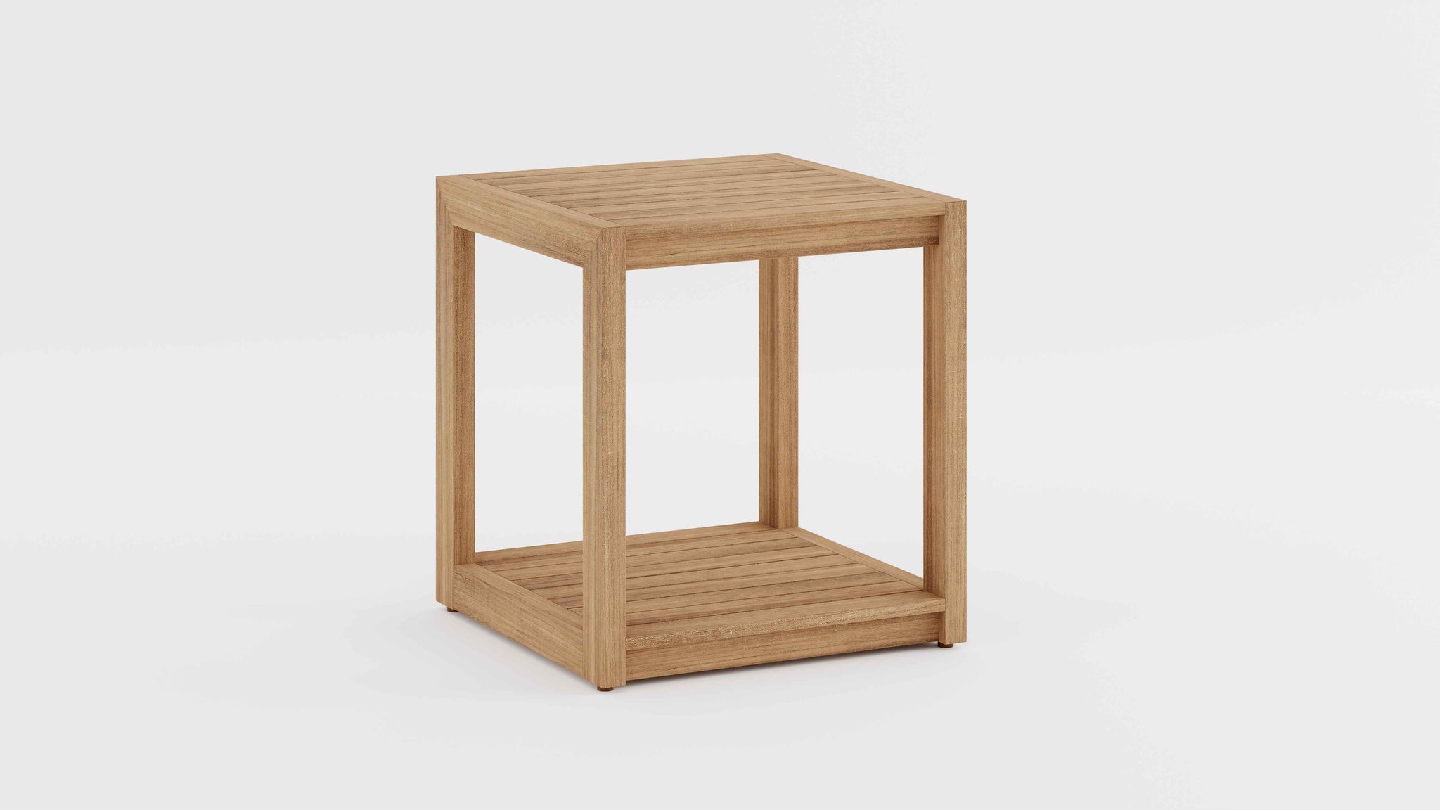 The Buckingham Teak Square Side Table Studio