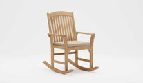 Balmoral Teak Rocking Chair with Ecru Cushion