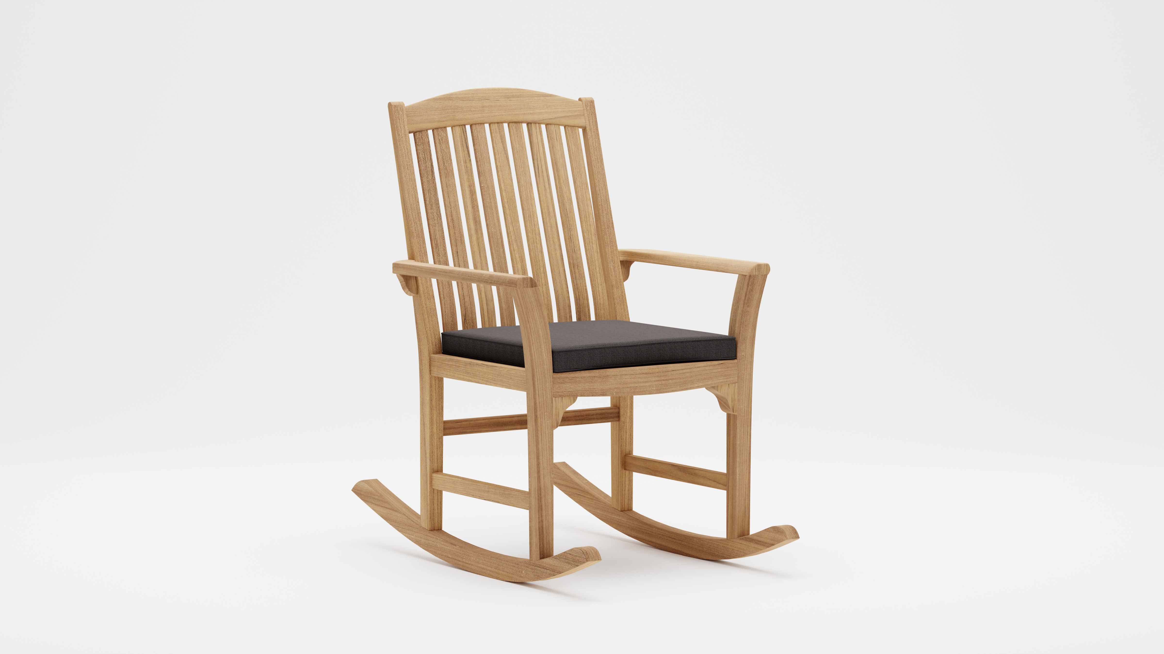 Balmoral Teak Rocking Chair with Graphite Cushion