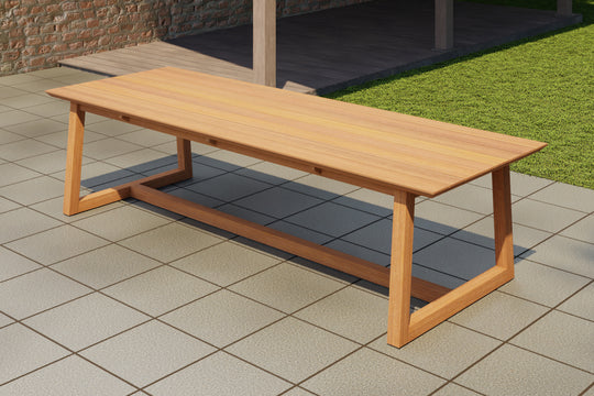 SALE - Belgravia Teak Rectangular Table 300cm (26006) 10-seater