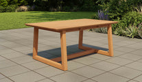 Belgravia Teak Garden Dining Table 180cm Angled View