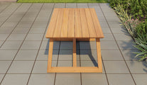 Belgravia Teak Garden Dining Table 180cm Overhead Perspective