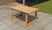 Belgravia Teak Garden Dining Table 180cm Front Angled View