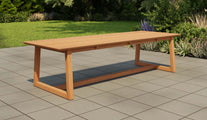 Belgravia Teak Garden Dining Table 300cm Angled View