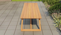 Belgravia Teak Garden Dining Table 300cm End View