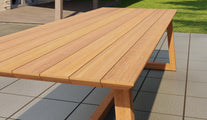 Belgravia Teak Garden Dining Table 300cm Detail