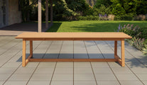 Belgravia Teak Garden Dining Table 300cm Front View