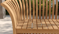 Ascot Teak Bench Close Up Detail