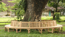 Bespoke Large Circular Teak Tree Bench