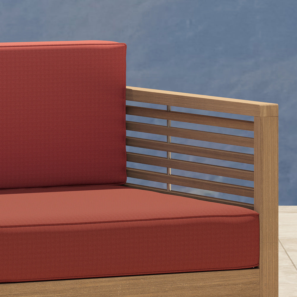 Our Buckingham lounge furniture with  Terracotta and Terracotta seat and Back Cushions