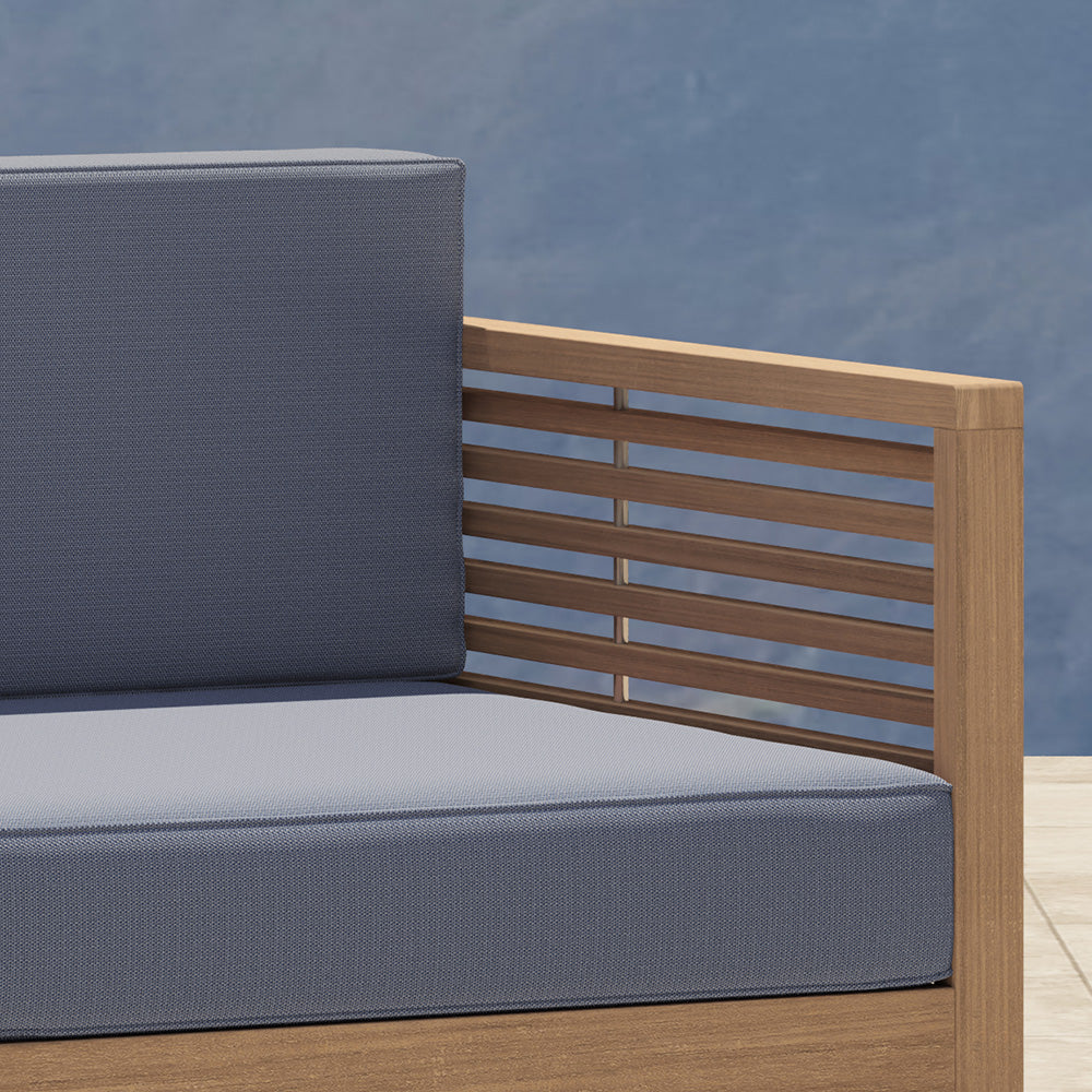 Our Buckingham lounge furniture with Cornflower seat and Back Cushions