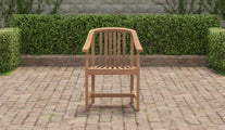 Winchester Teak Garden Carver Chair Front View