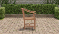 Winchester Teak Garden Carver Chair Side View
