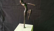 Dancing Lady on White Stand