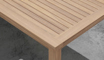 Fixed Rectangular Table Showing Detail Of Table Top